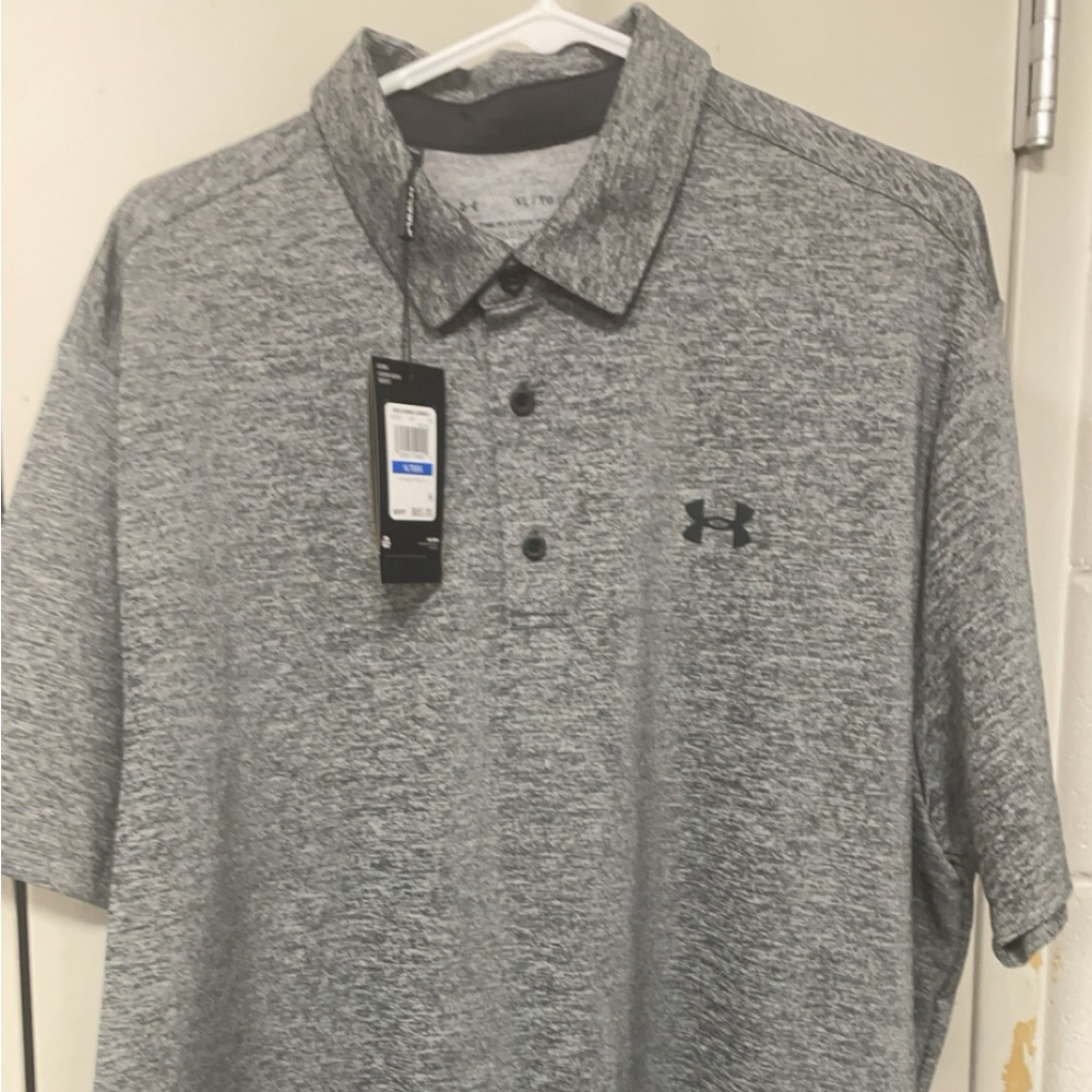 Grey Under Armour Polo